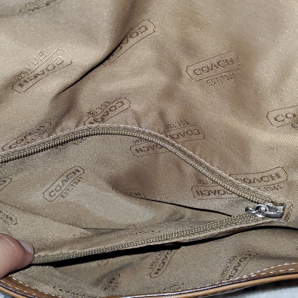 Coach tan leather bag - Picture 7 of 10